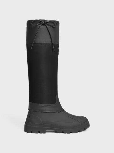 celine riley HIGH BOOT IN Nylon and Calfskin