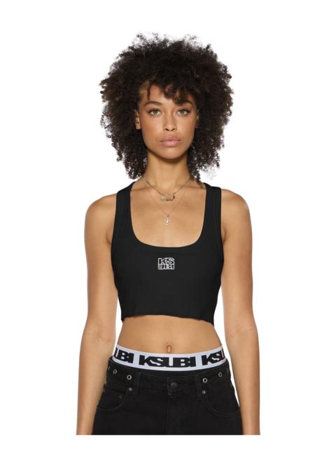 STACKED ORIGIN CROP BLACK