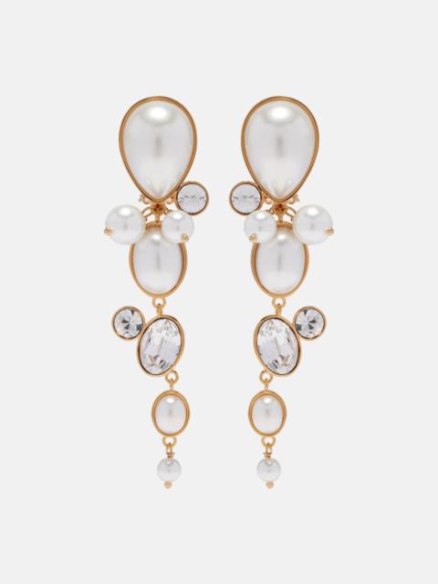 Embellished clip-on earrings