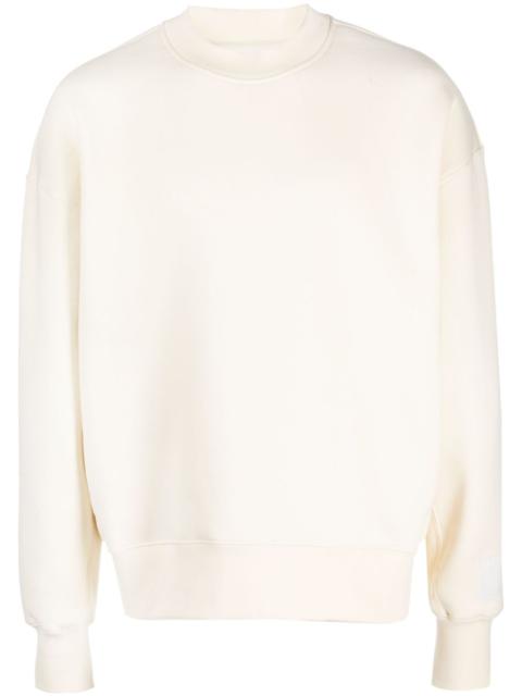 logo-embroidered patch sweatshirt