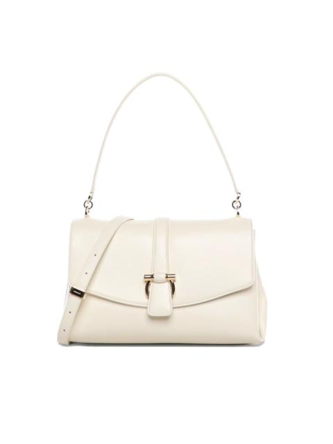 logo-buckle shoulder bag