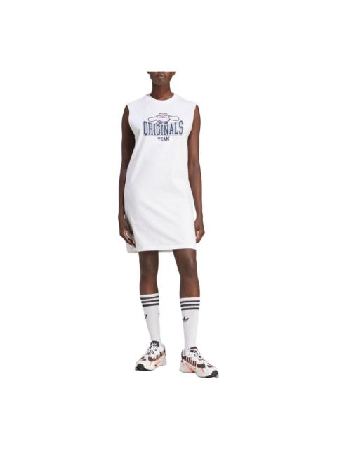 (WMNS) adidas Originals x Hello Kitty Cinnamoroll Graphic Tank Dress 'White' JG8055