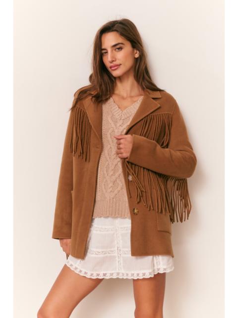 Maebella Wool Fringe Jacket