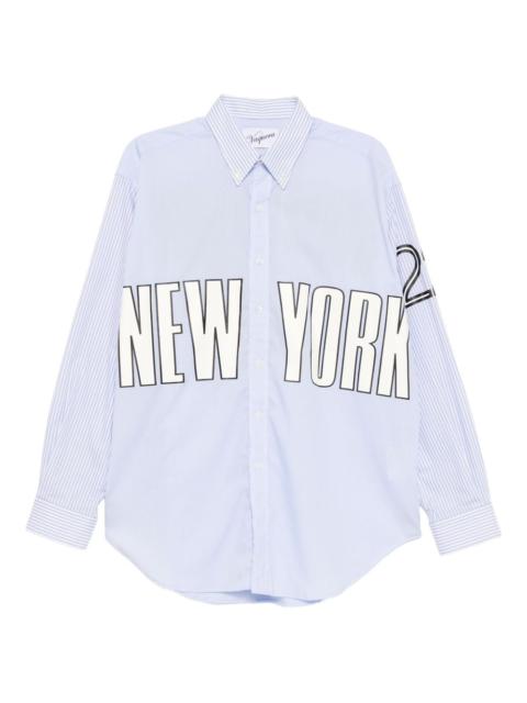 printed striped shirt