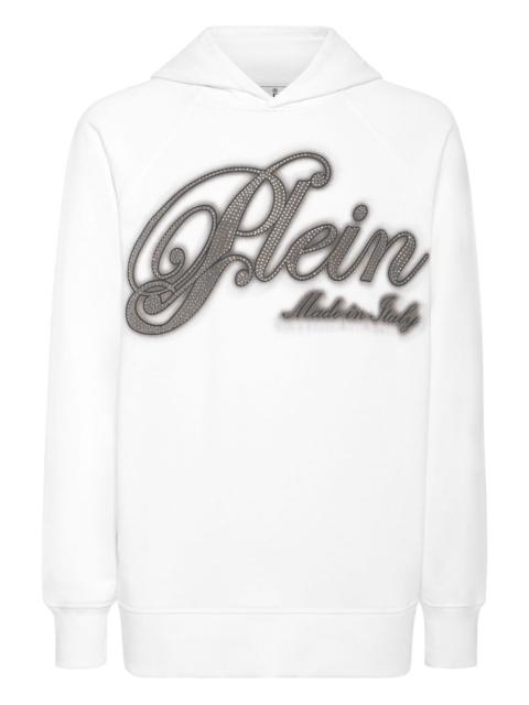 rhinestone-embellished hoodie