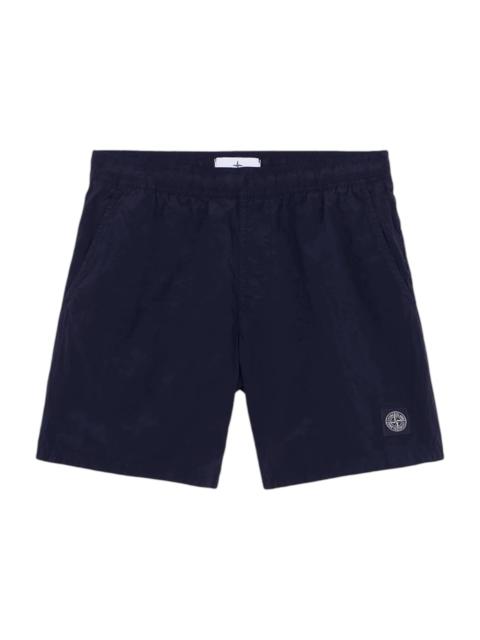 Stone Island Compass Logo Swim Shorts Dark Blue