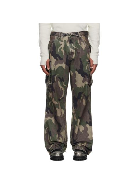 Khaki Camo Cargo Pants