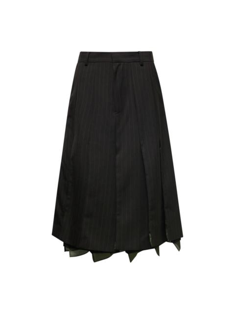 Chalk Stripe Skirt