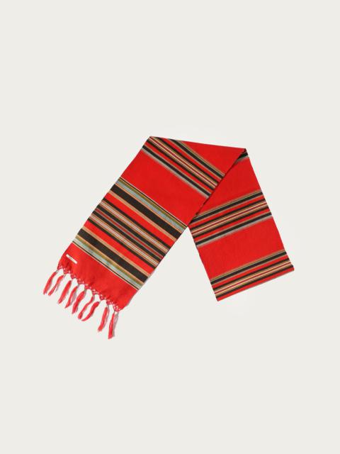 Fringe Stole (PECOS Stripe) - Red