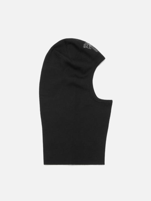 Wool logo balaclava - Black