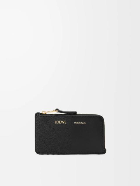 Coin cardholder in smooth and grained calfskin