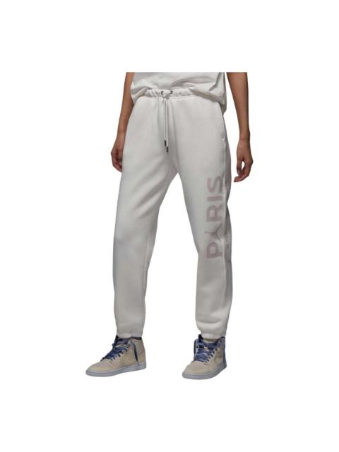 (WMNS) Air Jordan Paris Saint-Germain Brooklyn Fleece Pants Asia Sizing 'Sail' FV7765-133