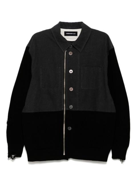 panelled shirt jacket