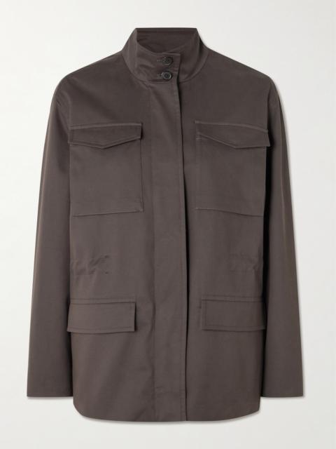 Floriane Stretch Cotton And Cashmere-blend Field Jacket