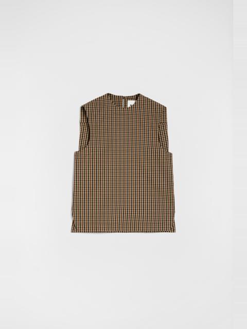 Wool Canvas Crew-Neck Vest