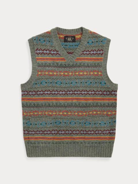 Fair Isle Wool-Blend Sweater Vest
