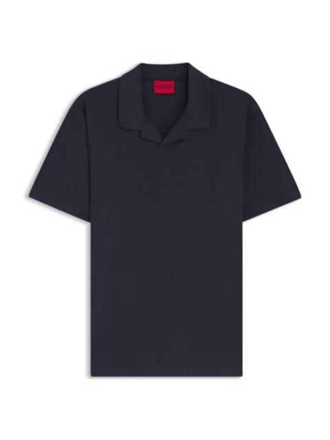 JOHNNY-COLLAR SLIM-FIT POLO SHIRT IN STRETCH COTTON