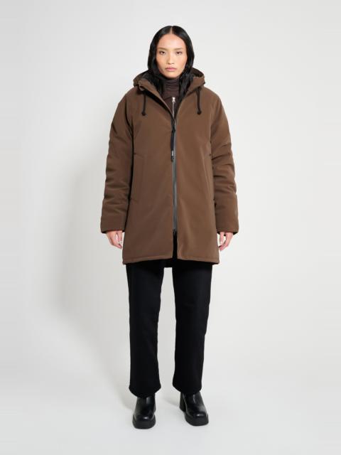 Stockholm Matte Winter Coat Dark Brown
