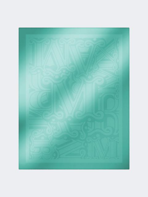 Cotton, modal and cashmere jacquard shawl - PASTEL GREEN