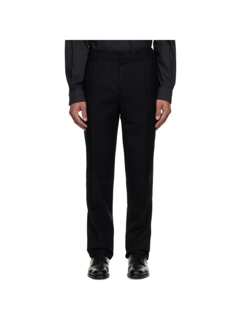 Black Relaxed Fit Trousers