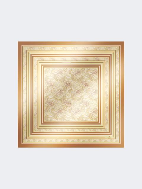 Printed silk foulard - GREEN