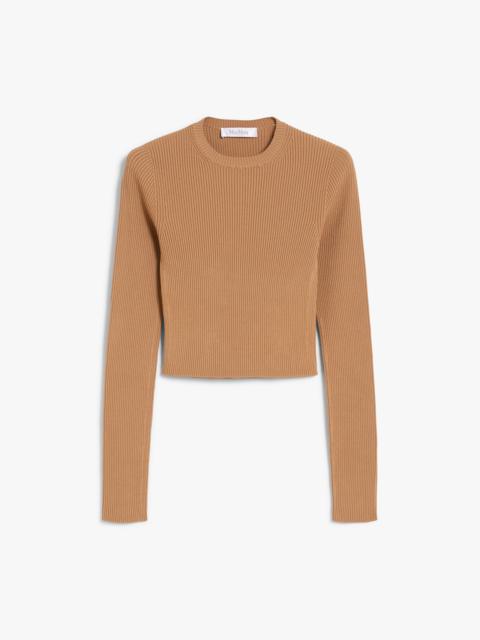 ARCELLA1234 Viscose crêpe cropped jumper