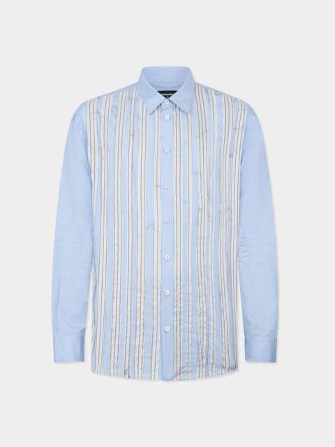 RAW-CUT DROPPED SHOULDER SHIRT