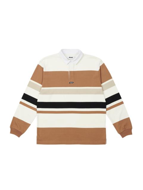 BIG STRIPE RUGBY TOP WHITE