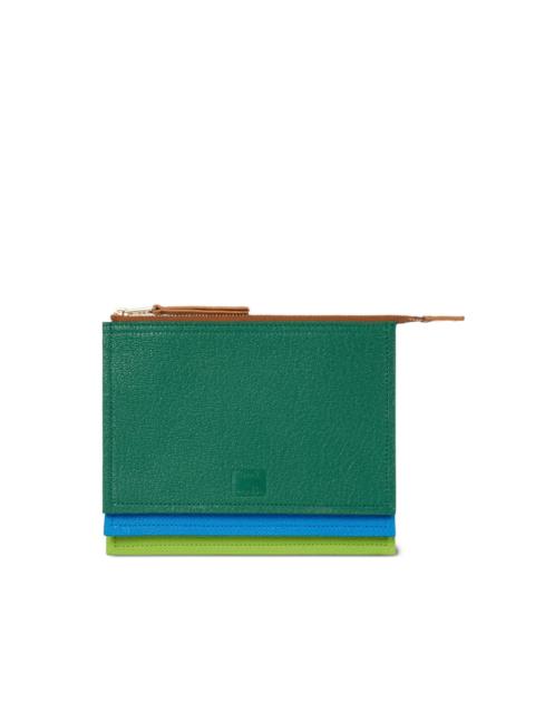 layered zip wallet