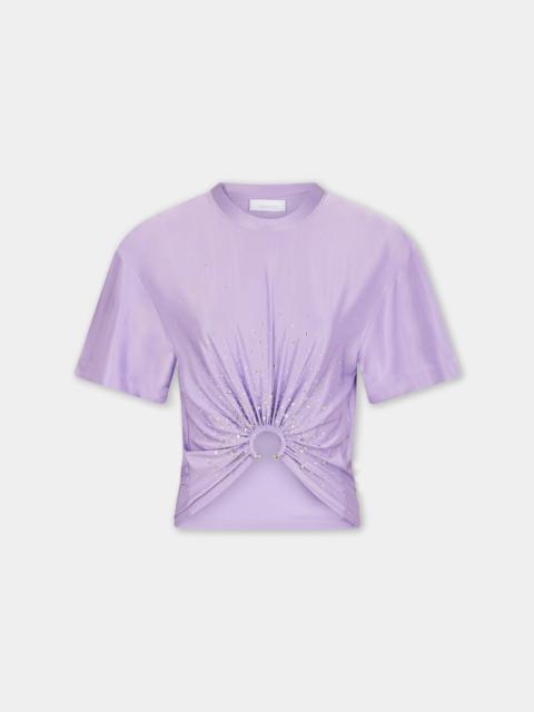 LAVENDER PIERCING TEE-SHIRT IN JERSEY