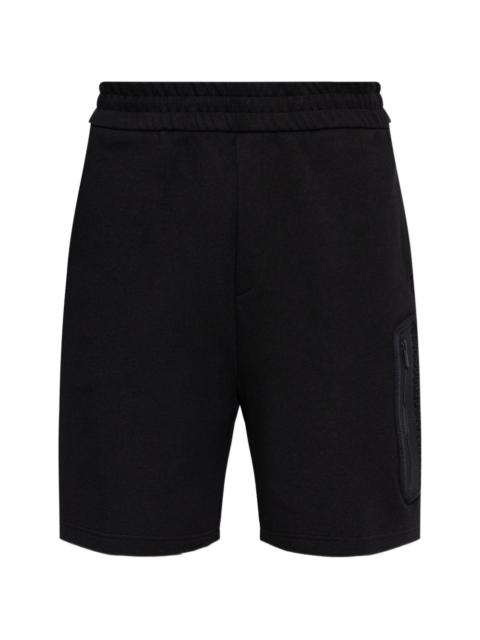 zip-pocket track shorts