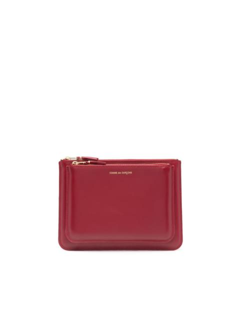 logo-detail leather wallet