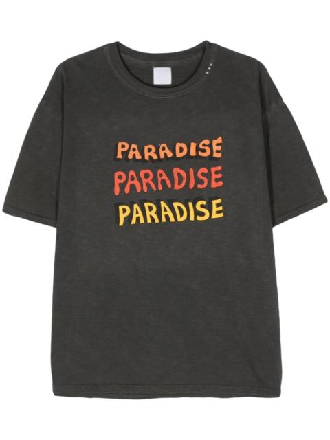slogan-print cotton T-shirt