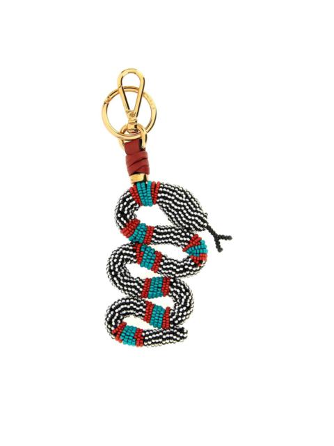 beaded snake keyring