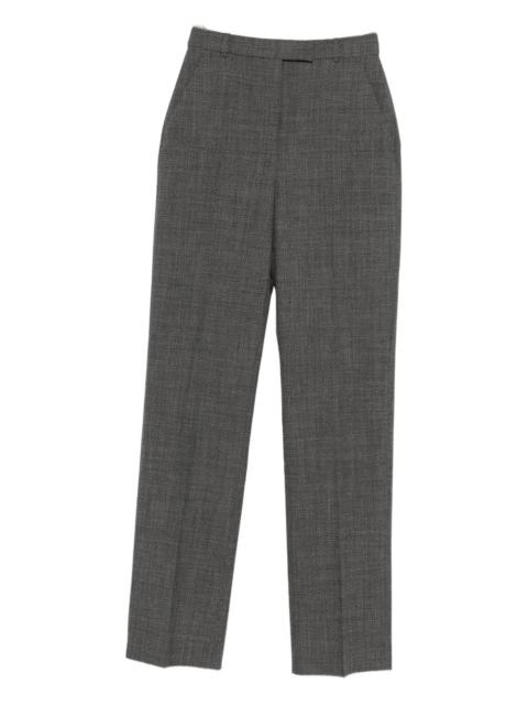 wool straight trousers