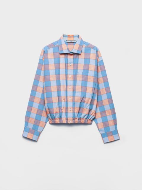 Checked poplin shirt