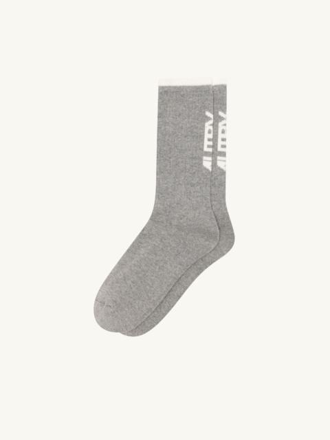 JACQUARD SOCKS WITH LOGO UNISEX