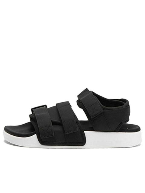 (WMNS) adidas Adilette Sandal Beach Sports White Sandals 'Black White' S75382