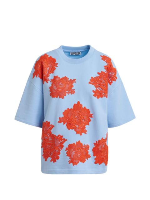 floral-pattern T-shirt
