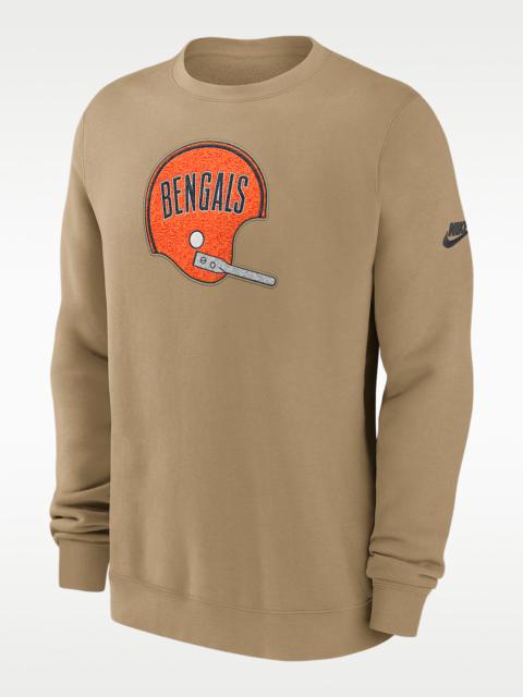 Cincinnati Bengals Swing Pass Rewind Club Men's Nike NFL Pullover Crew