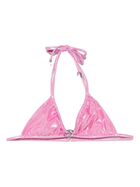 rose laminated bikini top