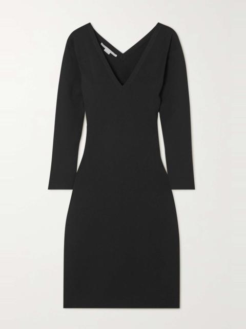 + NET SUSTAIN stretch-knit midi dress