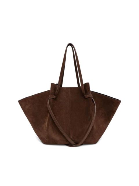 suede tote bag