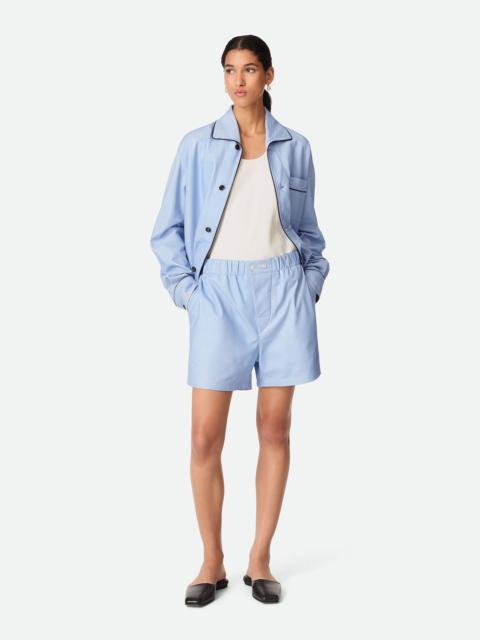 Printed Leather Boxer Shorts