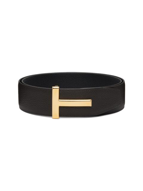 Brown & Black Reversible T Icon Belt