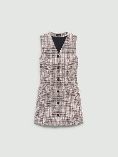 Sleeveless Blazer Dress in Cotton-Blend