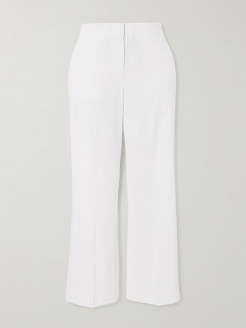 Terena Cropped Linen-blend Wide-leg Pants