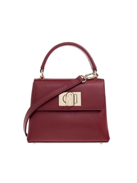 mini 1927 logo-plaque tote bag