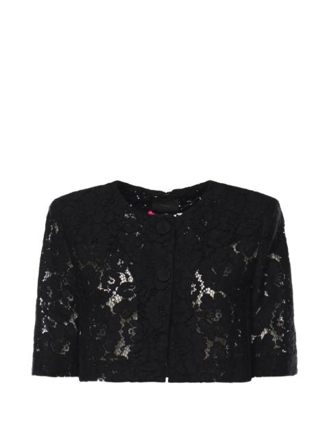 Lace Spencer button-up cotton jacket