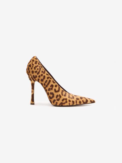 Hairy Leopard Skin Pumps
